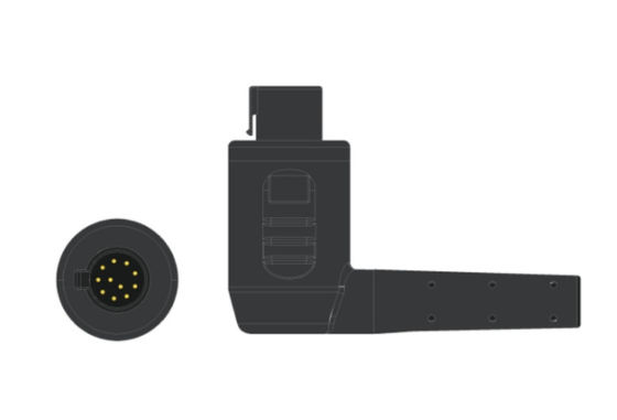 2.5m 5.0 diameter Compatibele lijken 3 EKG kabel 4Lead IEC Grabber voor patiënt einde