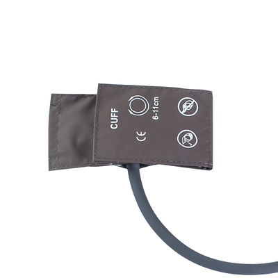 Tas Verpakking Neonataal NIBP manchet Single Tube 6-11cm TPU manchet Bruin