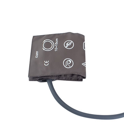 Herbruikbare baby-NIBP-manschet Single Tube 10-15 cm TPU-manschet Bruin M1571A 989803104141