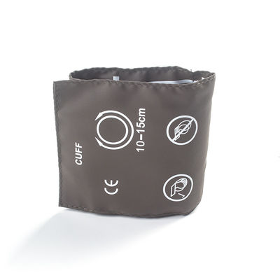 Herbruikbare baby-NIBP-manschet Single Tube 10-15 cm TPU-manschet Bruin M1571A 989803104141