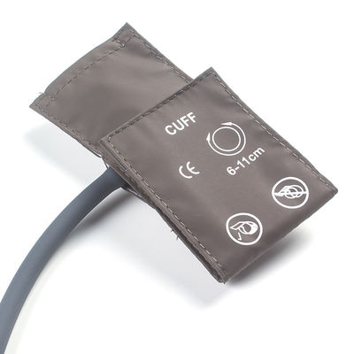 Tas Verpakking Neonataal NIBP manchet Single Tube 6-11cm TPU manchet Bruin