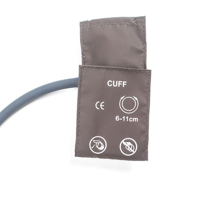 Tas Verpakking Neonataal NIBP manchet Single Tube 6-11cm TPU manchet Bruin