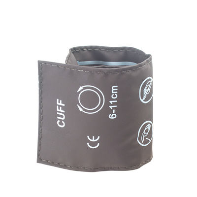 Tas Verpakking Neonataal NIBP manchet Single Tube 6-11cm TPU manchet Bruin