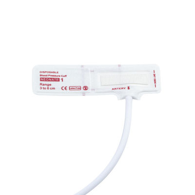Eenmalig Neonatal NIBP Manschet Eénbuis Grootte 1 3-6 cm Latexvrij Steriele