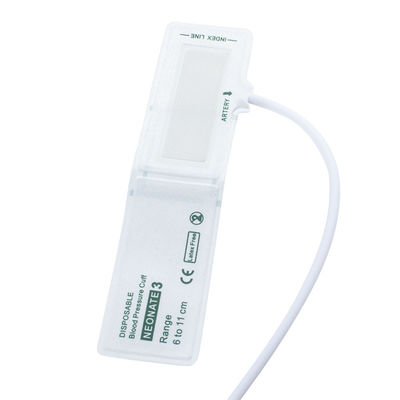 Single Tube Grootte 3 6-11cm Wegwerp Neonaten NIBP Manschet Houdbaarheid 24 maanden Latexvrij