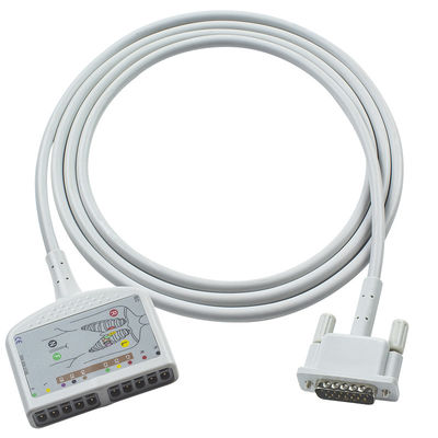 OD6mm 2.2M P-Hilips EKG Kabel Kofferbakkabel voor M1770A M1771A M1772A Pagewriter 100 Pagewriter 200