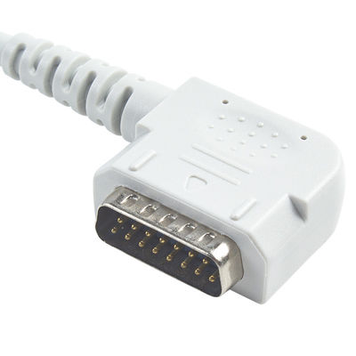 Latexvrije 15Pin 10Lead EKG-trunkkabel IEC/AHA voor 108 109 110 1210 1211 601 Cardico 302