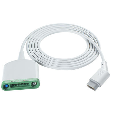 Compatibel met Multimed 6 Pod Patient Cable 3.5M 6Lead EKG met SpO2/Temperatuur/EKG Functie