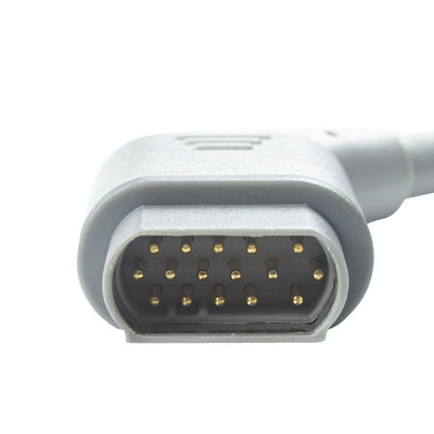 Compatibel met Multimed 6 Pod Patient Cable 3.5M 6Lead EKG met SpO2/Temperatuur/EKG Functie