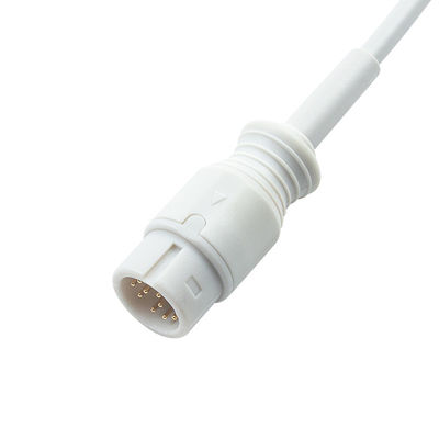 Grijs compatibele SpO2-sonde voor Medetec Engeland SPO2-sensor 12Pin 3.0M