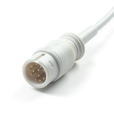 Grijs compatibele SpO2-sonde voor Medetec Engeland SPO2-sensor 12Pin 3.0M