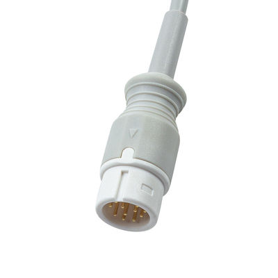 Grijs compatibele SpO2-sonde voor Medetec Engeland SPO2-sensor 12Pin 3.0M