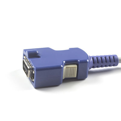 Semi-afgeronde SpO2-sensor 3M voor C-ovidien N-ellcor Pulsoximeter Kabel 100g Gewicht en DB 14-pin Purple Connector