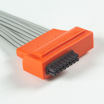 Compatibele Cardioline Touch ECG 10Lead ECG kabel IEC Snap met grijs en oranje TPU