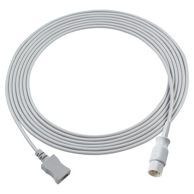 3.0M PVC-luchtschildtemperatuuradapter Kabel naar dubbelspeldverbinding Proximaal met rechthoekige verbinding