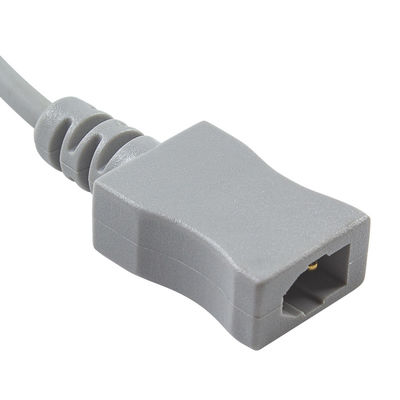 3.0M PVC-luchtschildtemperatuuradapter Kabel naar dubbelspeldverbinding Proximaal met rechthoekige verbinding