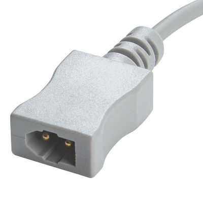 3.0M PVC-luchtschildtemperatuuradapter Kabel naar dubbelspeldverbinding Proximaal met rechthoekige verbinding