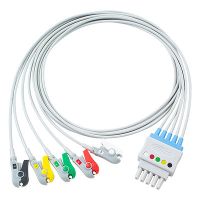 Philips M1625A 989803104521 ECG-Looddraden 6 de Klemmp 20 IntelliVue MX800 van CEI van de Loodkabel