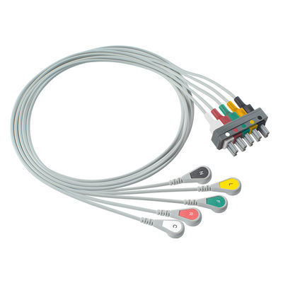 Philips M1633A M1625A M1621A 989803104571 het Afneembare electrocardiogram Leadwire van 5 Lood Onverwachte CEI