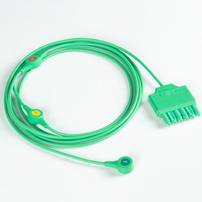 Herbruikbare ECG-leadwires Drager Siemens Monolead 3Lead IEC Snap MS14555 ECG-leadwires
