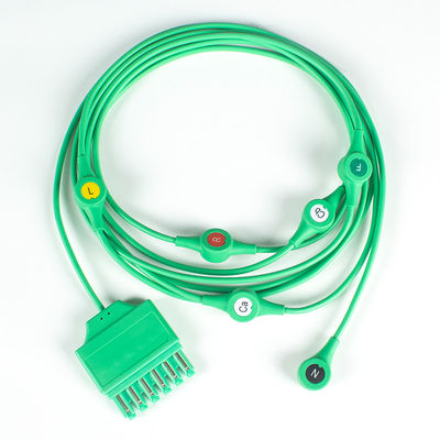 MS14682 ECG Kabel Draeger ECG Enkele Pin Monolead 6-Lead Leadwires IEC Snap