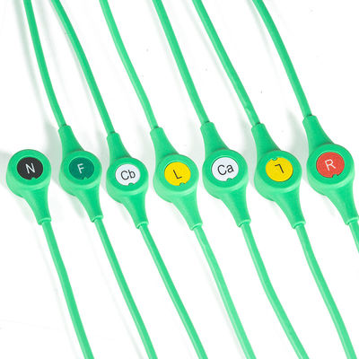 MS14682 ECG Kabel Draeger ECG Enkele Pin Monolead 6-Lead Leadwires IEC Snap