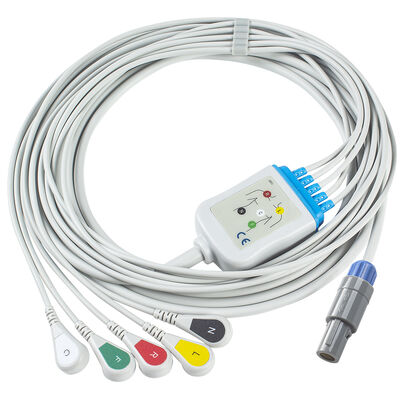 Biosys EKG-kabel en looddraad 6pin BPM-103 EKG-kabel