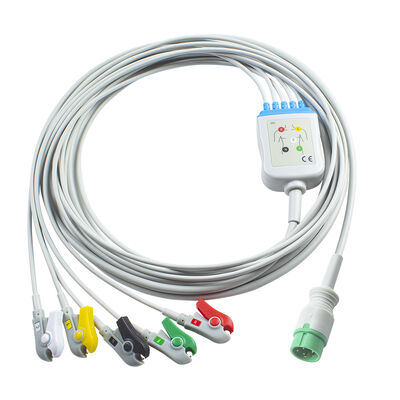 Creatieve 12K 6-pins ECG-kabel en geleidingsdraden