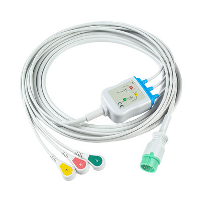 MDK MED KB15A 6-pins ECG-kabel en geleidingsdraden