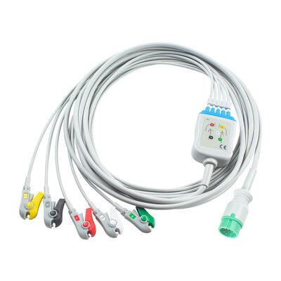 MDK MED KB15A 6-pins ECG-kabel en geleidingsdraden