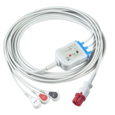 Medica D Logicare Serie 2000 Biocare im12 Penlon InterMed ECG Kabel 6-pins ECG Kabels en Leads