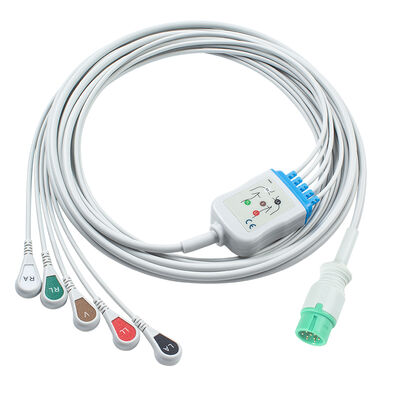Yonker IE12 E12 E12S 9-pins multi-parameter monitor ECG-kabel 6-pins ECG-kabels en leadwires