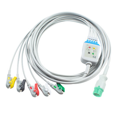 Yonker IE12 E12 E12S 9-pins multi-parameter monitor ECG-kabel 6-pins ECG-kabels en leadwires