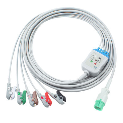 Yonker IE12 E12 E12S 9-pins multi-parameter monitor ECG-kabel 6-pins ECG-kabels en leadwires