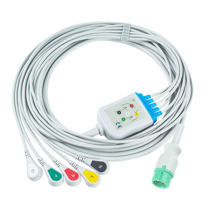 Yonker IE12 E12 E12S 9-pins multi-parameter monitor ECG-kabel 6-pins ECG-kabels en leadwires