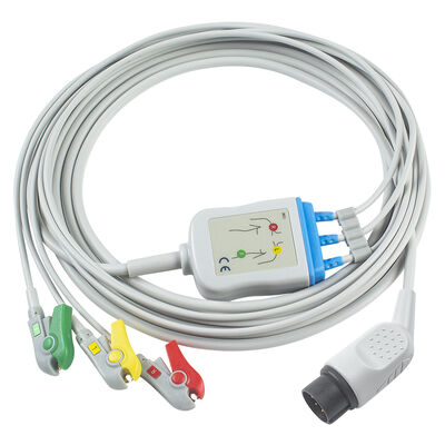 NihonKohden OEC-6102A 8-pins ECG-kabel en geleidingsdraden