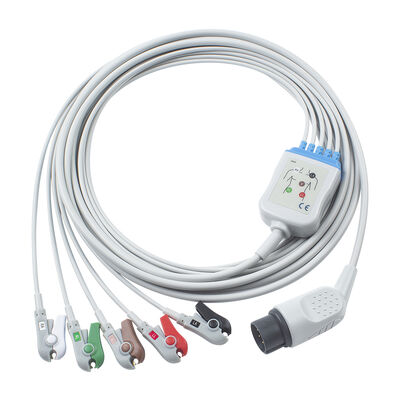 NihonKohden OEC-6102A 8-pins ECG-kabel en geleidingsdraden