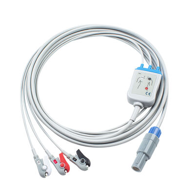 Huntleigh 8Pin Multi-Parameter Monitor Smartsigns Compact 300 500 EKG kabel ECG kabels en looddraden