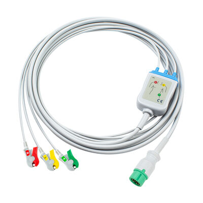 Yonker 12Pin E12 Eén directe ECG-kabel ECG-kabels en geleidingsdraden 3 afleidingen AHA IEC