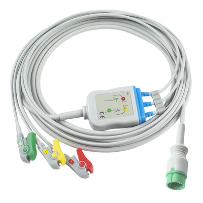 Zoncare PM7000D 3/4/5-afleidingen ECG-kabel en afleidingsdraden