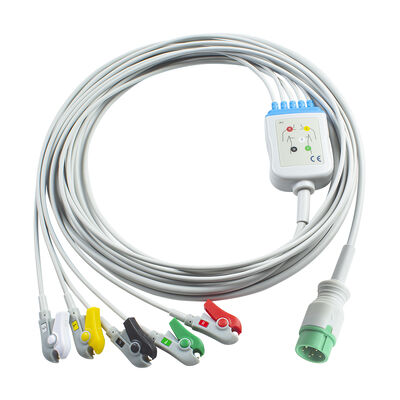 Zoncare PM7000D 3/4/5-afleidingen ECG-kabel en afleidingsdraden