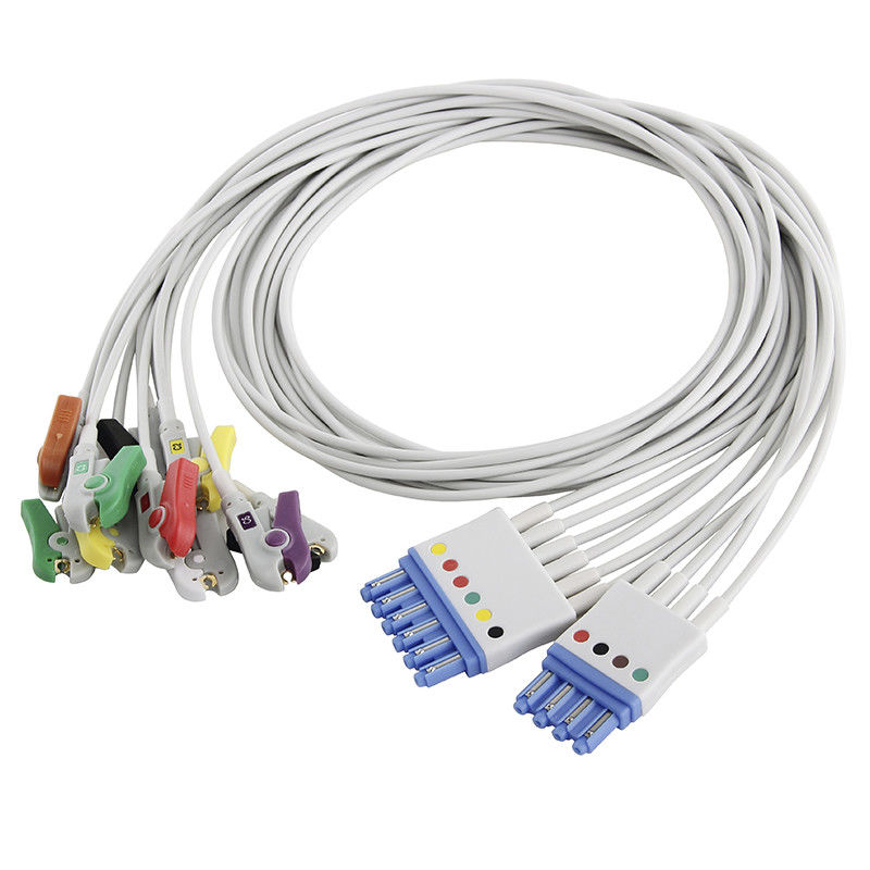 Philips 4+6 Materiële CEI 4,0 Banaanelectrocardiogram Leadwires van ECG Leadwires TPU