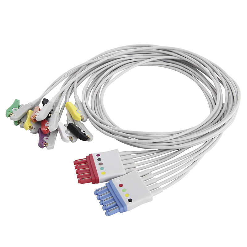 OEM ECG Leadwires Philips 5+5 CEI 4,0 Banaan 4 Lood 6 het Looddraad van het Loodelectrocardiogram