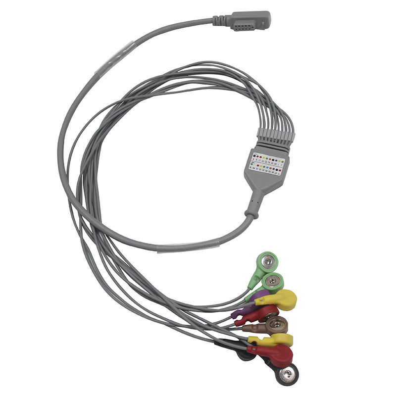 JincoMed Nieuwe Type Kabel en Leadwires 10 van Holter ECG hoofd geduldige monitor