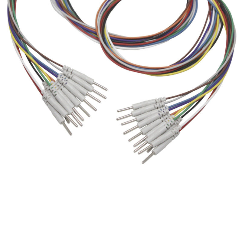 3.5 monostop Grabber aan 2.0mm Elektrode van het het nikkeleeg EMS Leadwires van het speldeeg GLB de Elektroden Geplateerde
