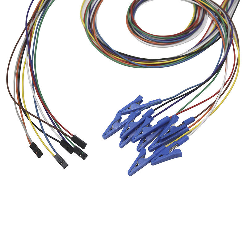 Dupont 2 Pin Plug Grabber-krokodil knipt van de Elektrodenleadwires van het Krokodilleklemeeg het EEGemg de Elektrode van de Looddraad