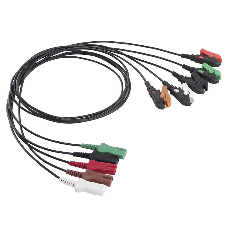 LL stijl Radio Doorzichtige Draad Radiaotransparent ECG Leadwires 5 de Kabel en Leadwires van de Loodröntgenstraal ECG Radiotranslucent