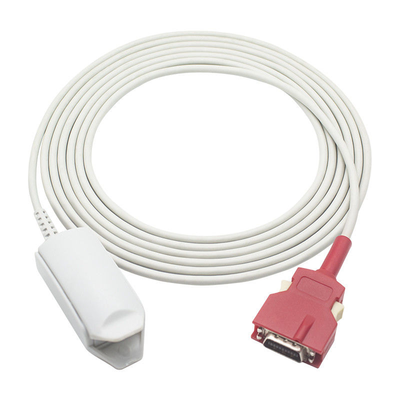 Biolight Opnieuw te gebruiken SpO2 Sensor een Sonde van de de Vingerklem SpO2 van Technologie van Reeksfor M-asi-mo Rode Volwassen