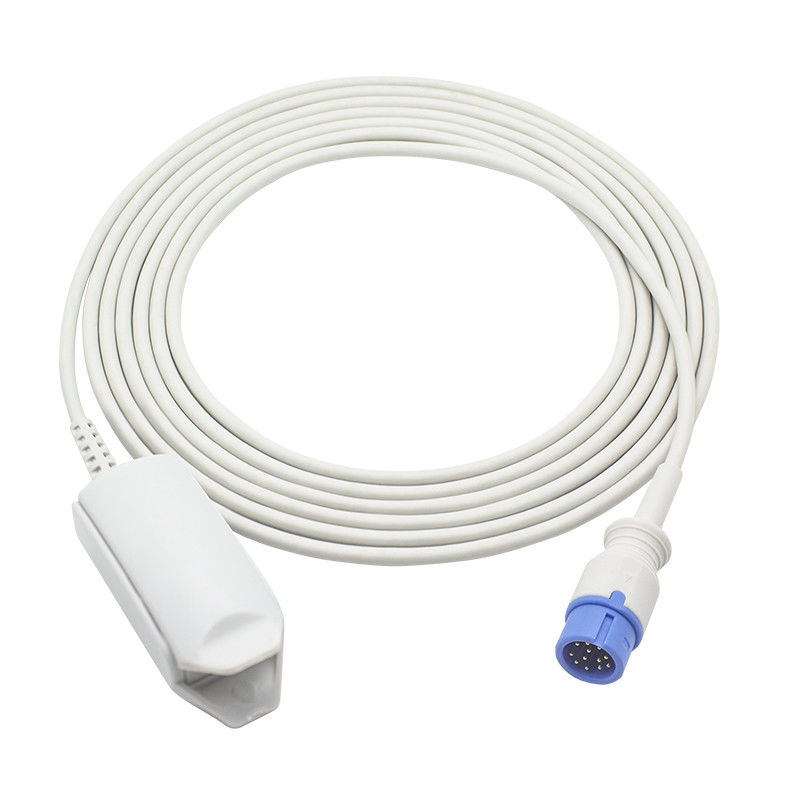 Sonde van de de Vingerklem SpO2 van Technologie van de Comenc60 de Opnieuw te gebruiken SpO2 Sensor 12pin for M-asi-mo Rode Volwassen