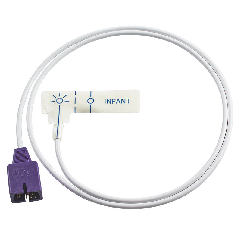 N-ellcordb9 7pin I20 Beschikbare SpO2 Sensor n-3000 Pb-3940 Beschikbare SpO2 Sonde van het Zuigelings de witte schuim